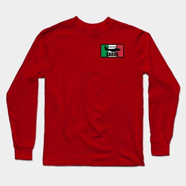 Italian F-86 Sabre (Small logo) Long Sleeve T-Shirt by TCP